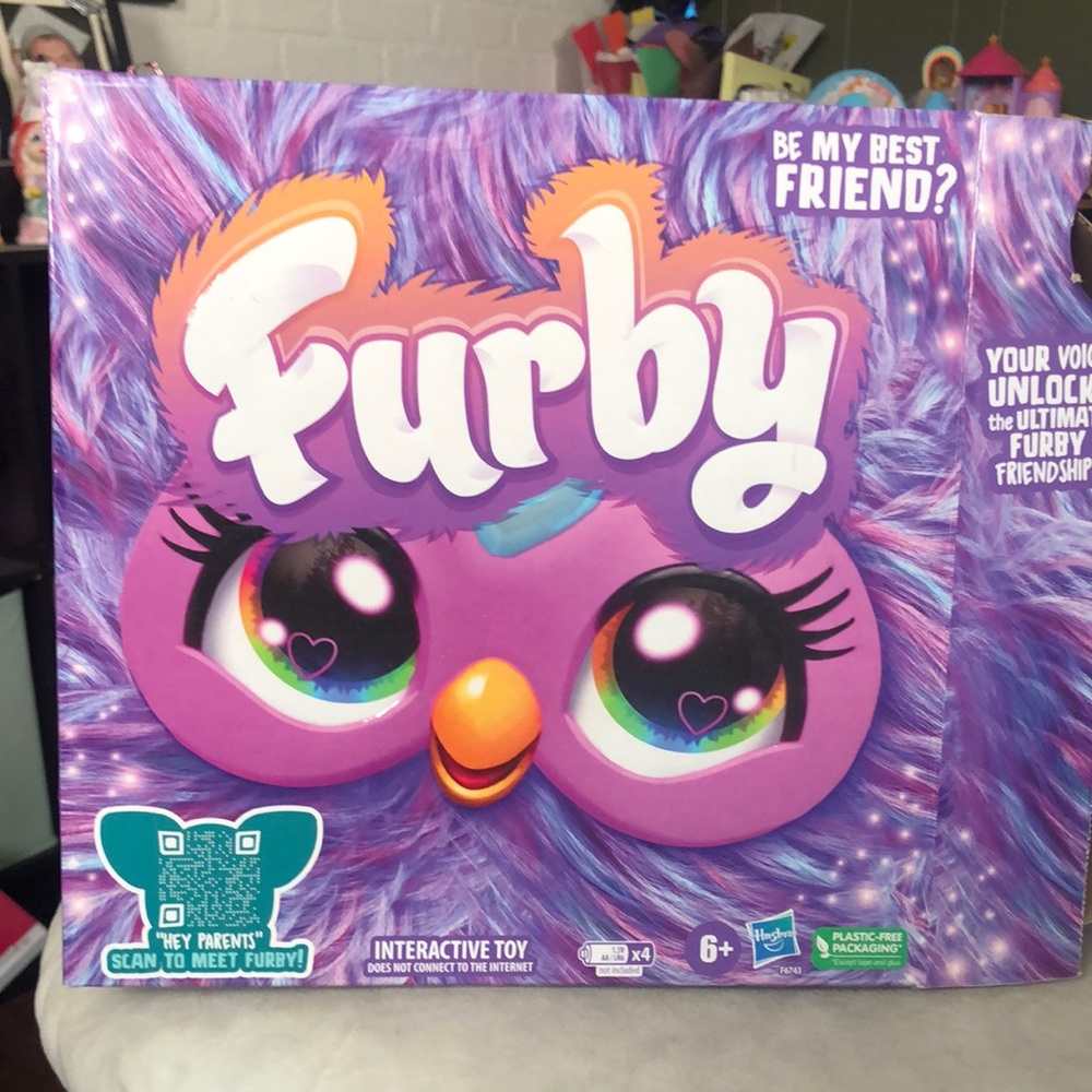 Hasbro Furby Interactive Plush Toy Purple and Orange
